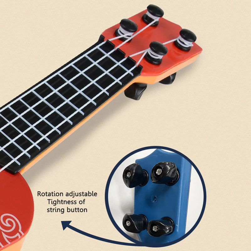 Mini ukulele soprano 4 cordas iniciantes aprendendo guitarra instrumentos musicais educação precoce brinquedos instrumentos de cordas