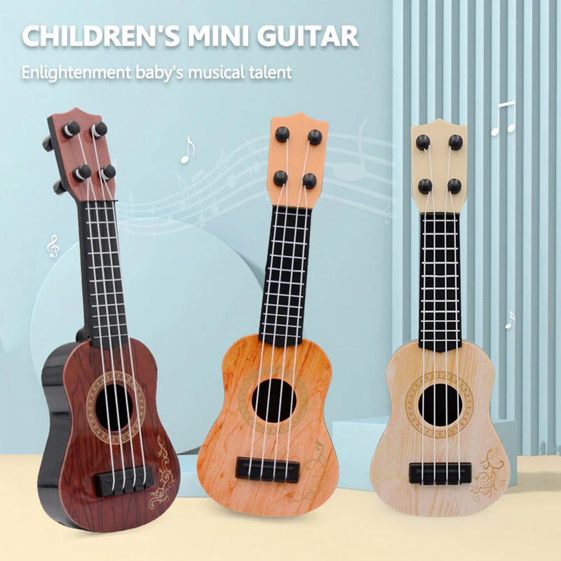 Mini ukulele soprano 4 cordas iniciantes aprendendo guitarra instrumentos musicais educação precoce brinquedos instrumentos de cordas